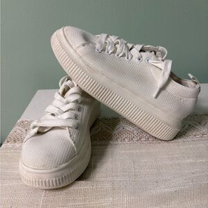 BP Off-White Canvas Sneakers for Women